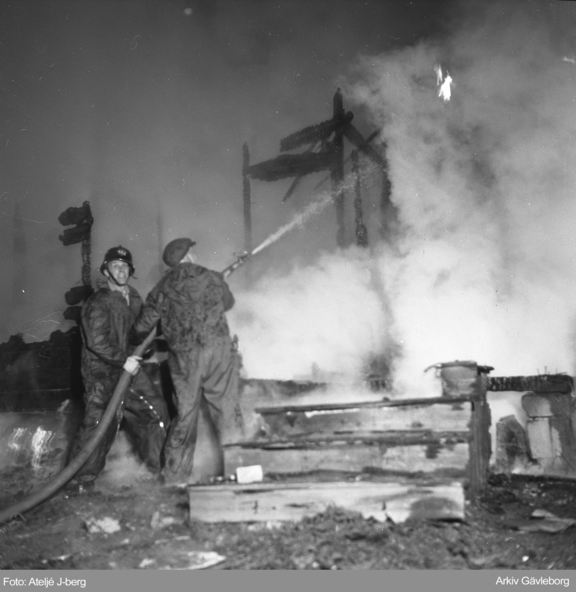 Brand i Hagaström 1953.