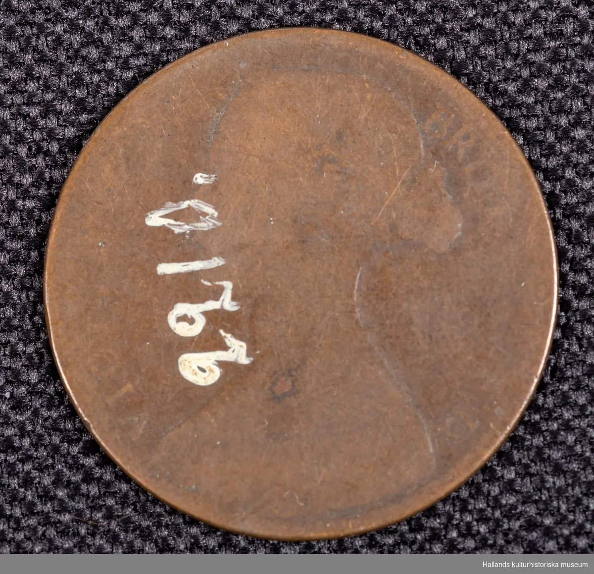 Engelskt mynt, 1 Penny, 1861. 
