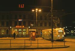 Oslo Sporveier, E4 160, linje 9. Jernbanetorget.