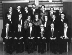 Medlemmer av Varteig kommunestyre fra 1984 til 1987. Ordføre