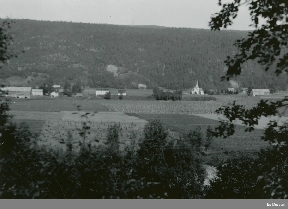 Bygd med kyrkje - Bø Museum / DigitaltMuseum