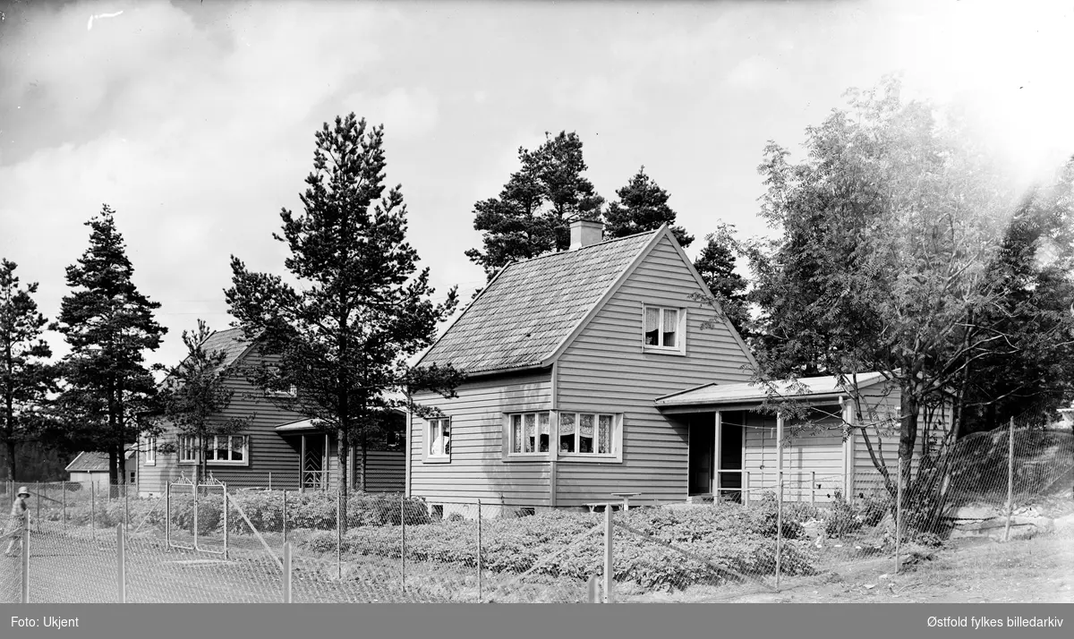 Maren Juels vei, Opsund, i Sarpsborg,  nye arbeidsboliger 1931. Egne hjem-bebyggelse.