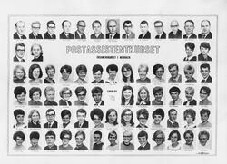 gruppebilde, postskolen 1968 - 69, Meråker