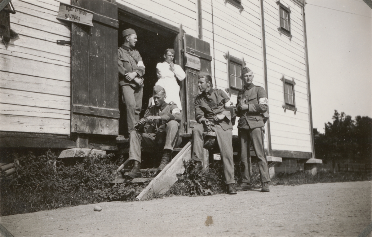 Text i fotoalbum: "Kårmanövern 1938. Slattefors".