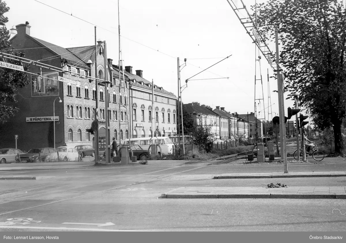 Järnvägsspår från CV vid Norra Grev Rosengatan, 1970-tal - Örebro ...