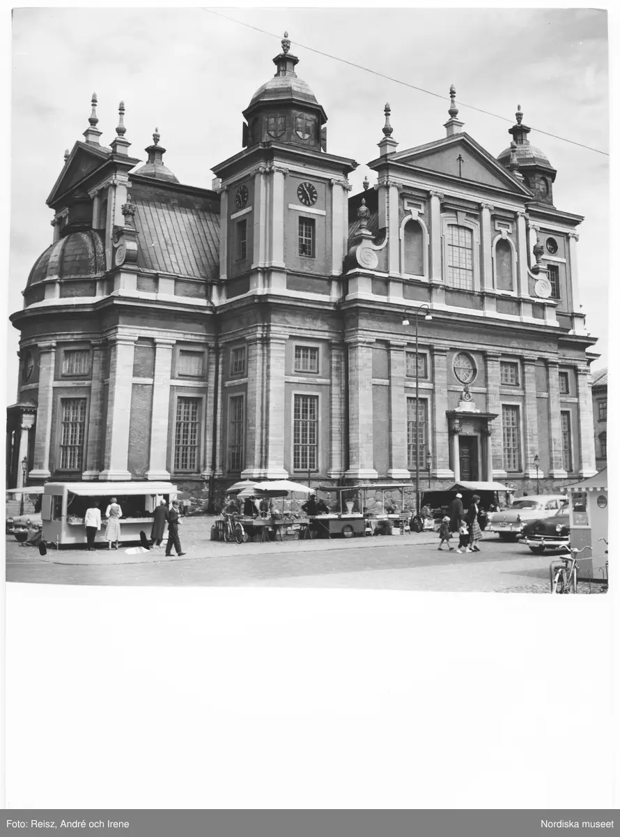 Småland. Kalmar domkyrka, ritad av arkitekten Nicodemus Tessin den ...