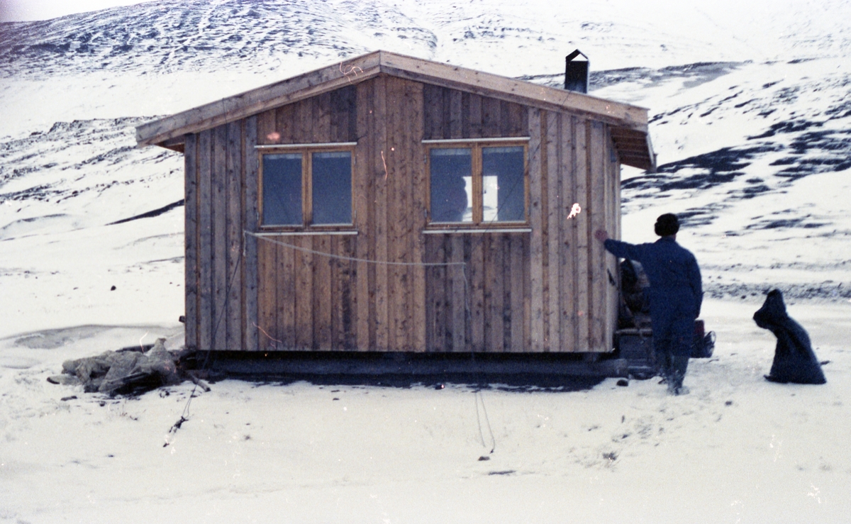 Foto fra Lilleba Knudsens f. 05.01.1929)negativer. Lilleba var på Svalbard 1976-1978 og var en periode redaktør i Svalbardposten