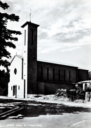 Postkort, Hamar, Vestbyen, St. Torfinns kirke, Den katolske 