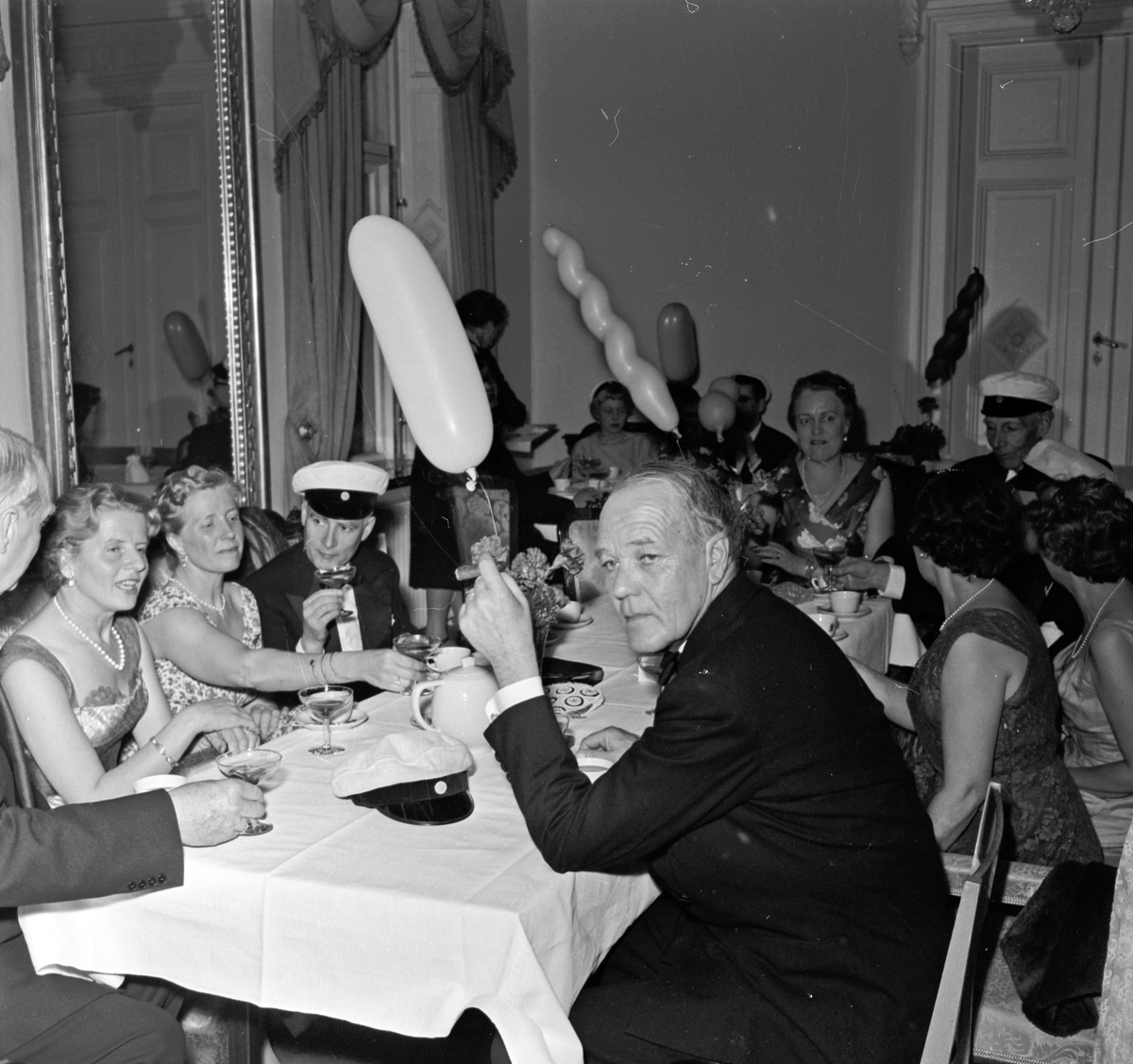 Studentbal 1958, Spegelsalen i Stadshuset Länsmuseet