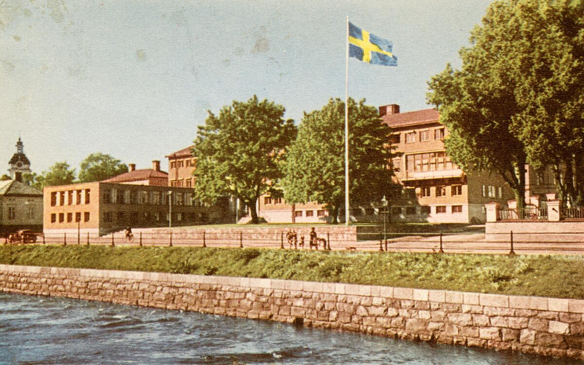 Gävle Landstatshuset vid Gavleån