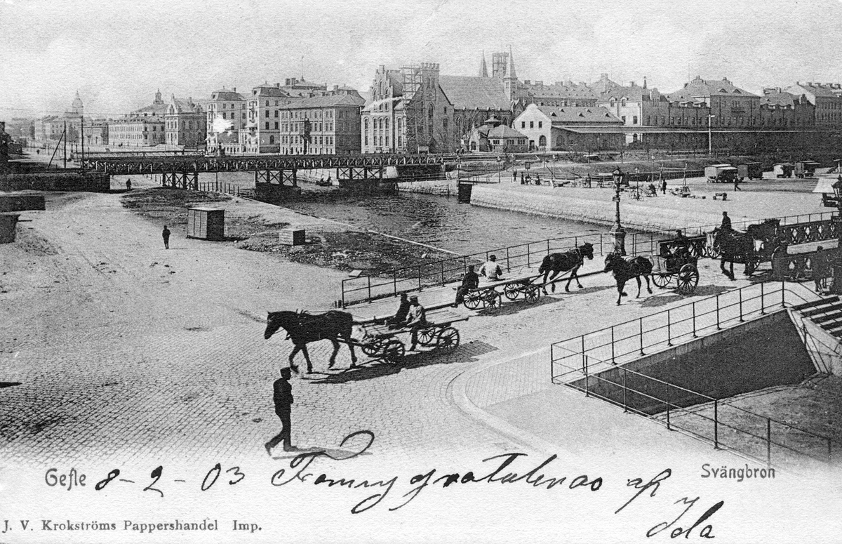 Gefle, Svängbron. Stämplat år 1903