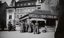 Hamar stasjon, andre verdenskrig, tyske soldater foran Narve