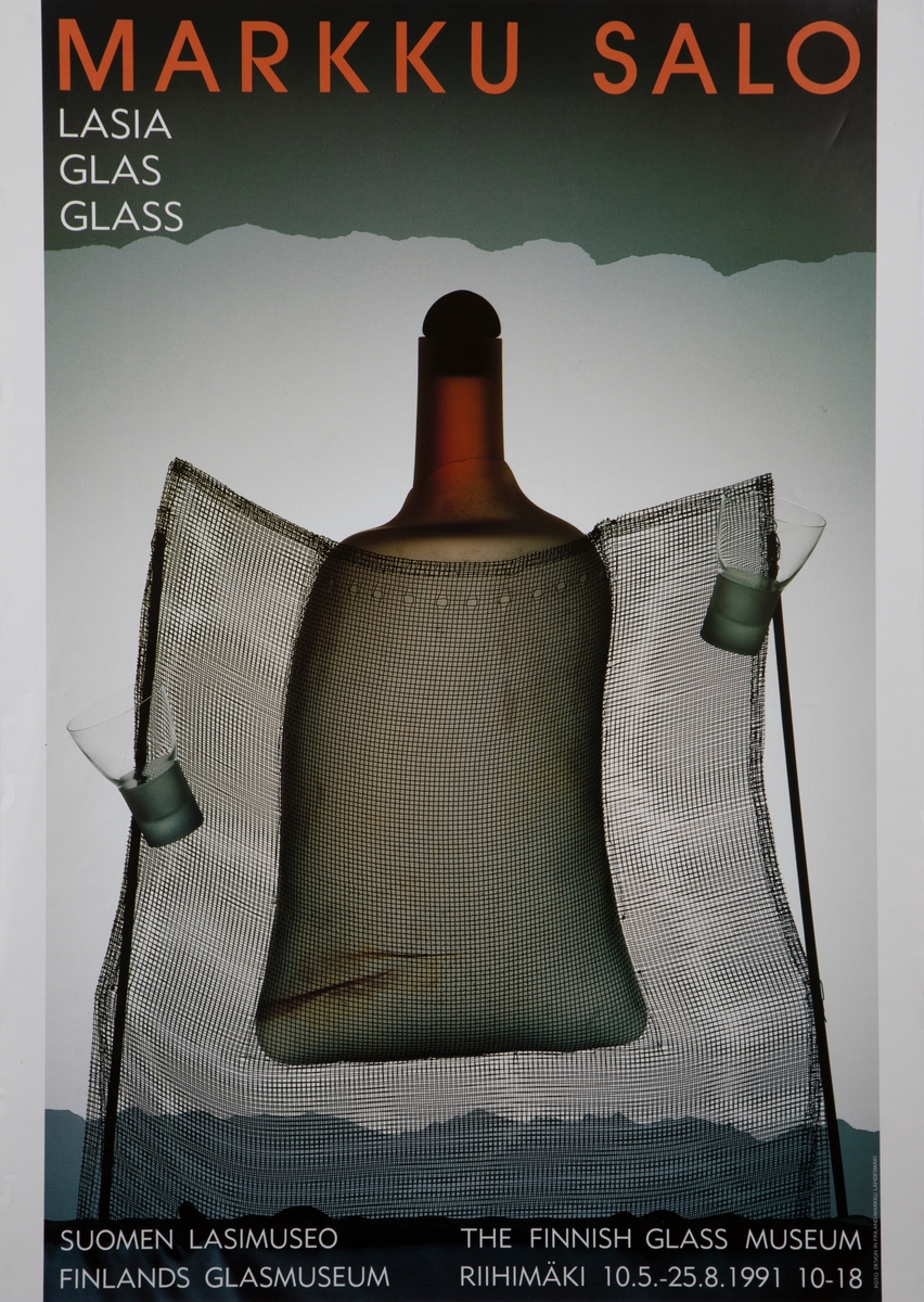 Markku Salo: Lasia Glas Glass [Utstillingsplakat]