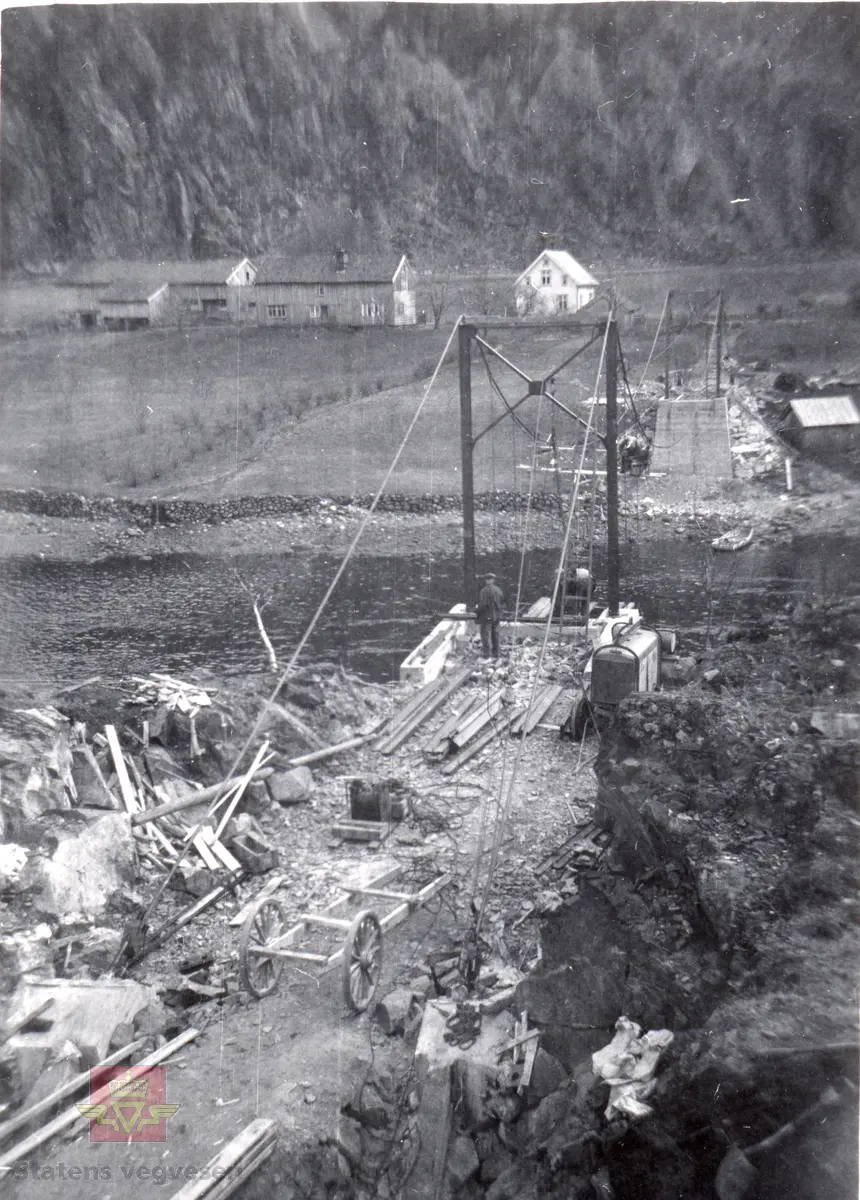 Bygging av Stråpa bru over Suldalslågen 1935-1938