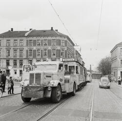 Trikkestans i Vogts gate. 27/3 1960