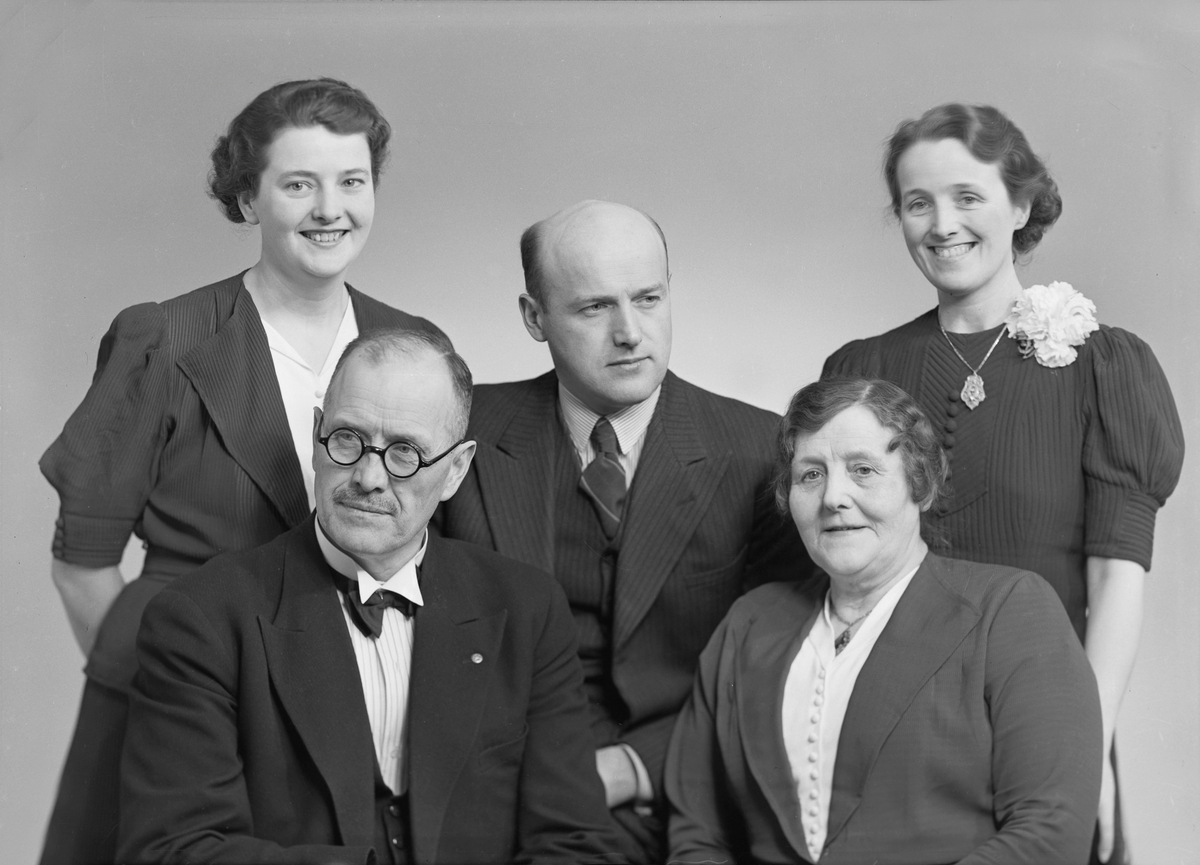 Alf Schrøder med familie