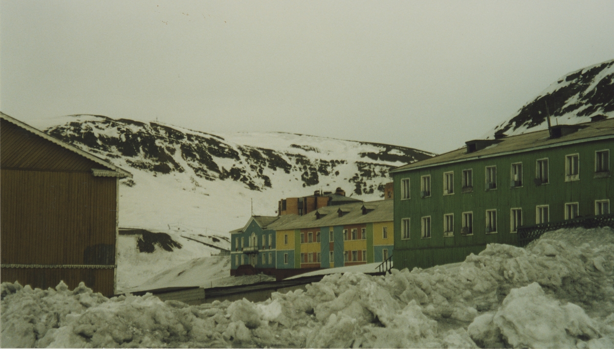 Husene i Barentsburg.