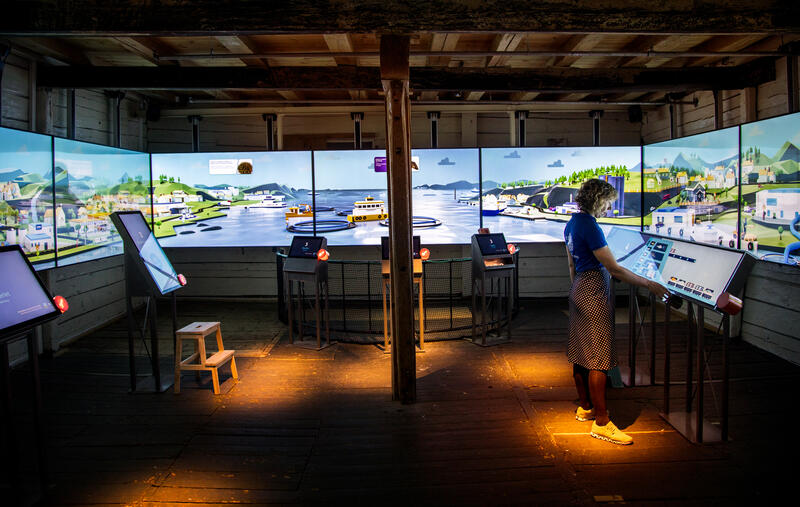 Formidler Gitte Bastiansen spiller i den virtuelle sjømatbyen Fin-City