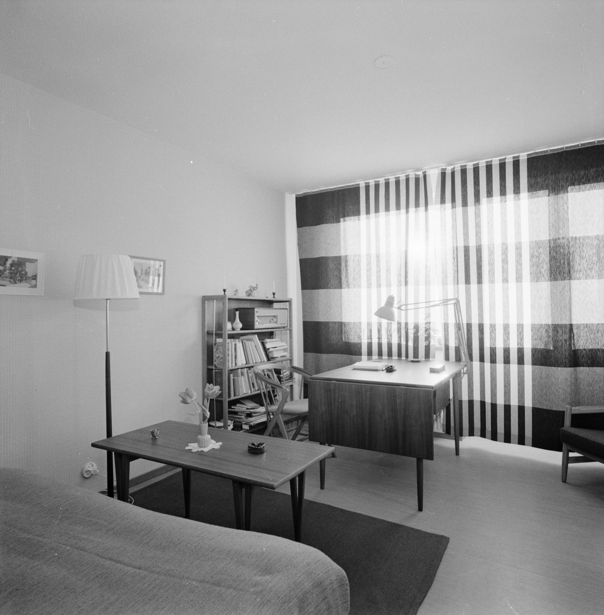 Ikea - interiör av rum på Studentstaden, Uppsala 1960