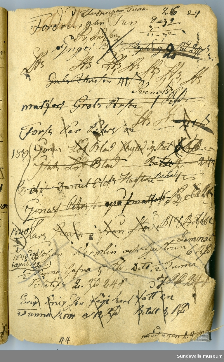 Dagbok skriven av Anders Modée (1732–1800). Modée gjorde militär karriär och avslutade som kapten vid sitt avsked 1768. 
Anteckningar är bland annat från hans tjänstgöring i det pommerska kriget (1758–1760).

I slutet av boken finns anteckningar från 1834–1840, av okänd hand.