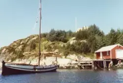 Fembøringen "Den siste viking" ved Skårøya, Kvenvær, Hitra.