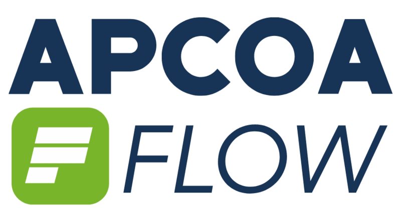 Bildet viser logoen til Apcoa Flow