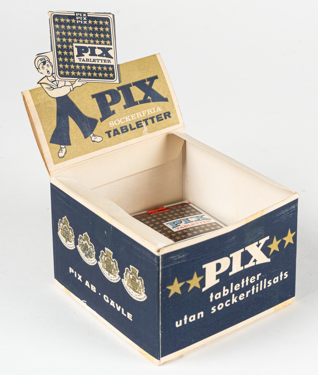 Kartong för tablettaskar, papp, innehåller PIX-askar.