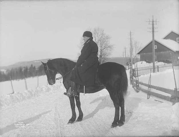 Prot: Vintermanøver - General Melby til Hest 9/2 1904