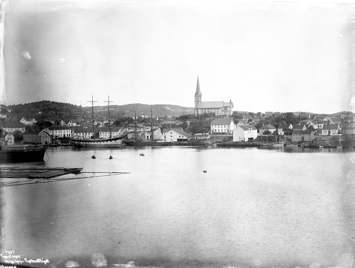 Lillesand - Panorama 29.juli 1902