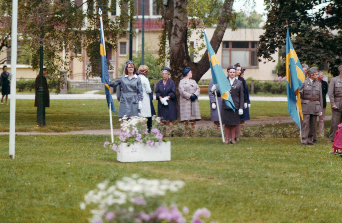 Lidköpings hemvärnsområde firar 35-årsjubileum 15 mars 1976.