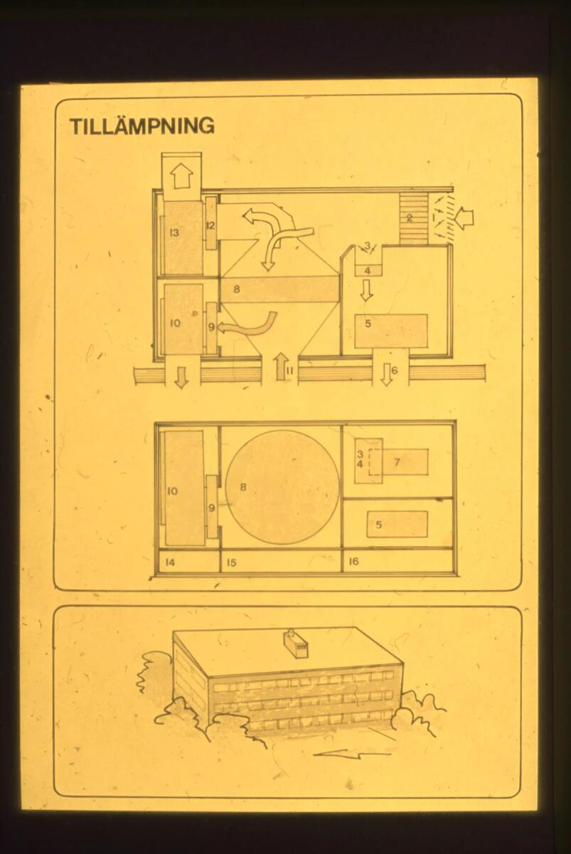 Teknisk illustration som förklarar funktion av värmeväxlare.
