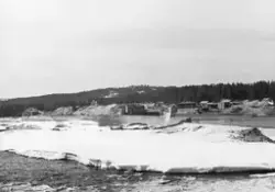 Kraftverksdammen ved Skjefstadfossen i Heradsbygda i Elverum
