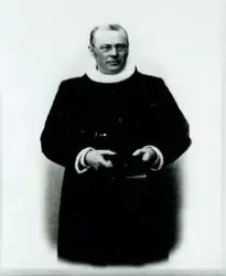 Portrett av prest Olaf Olson.,