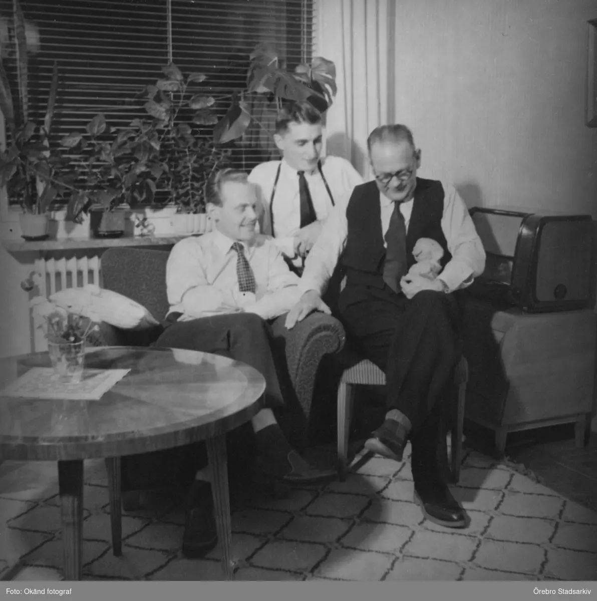 Personal från gas- och elverket

Från vänster: Astor Lundh, Göran Moll, Helge Åblad
