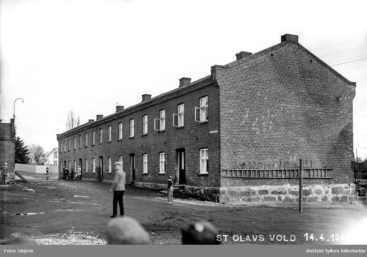 Arbeiderbrakke, St. Olavs Vold,  Sarpsborg, 14. april 1931.