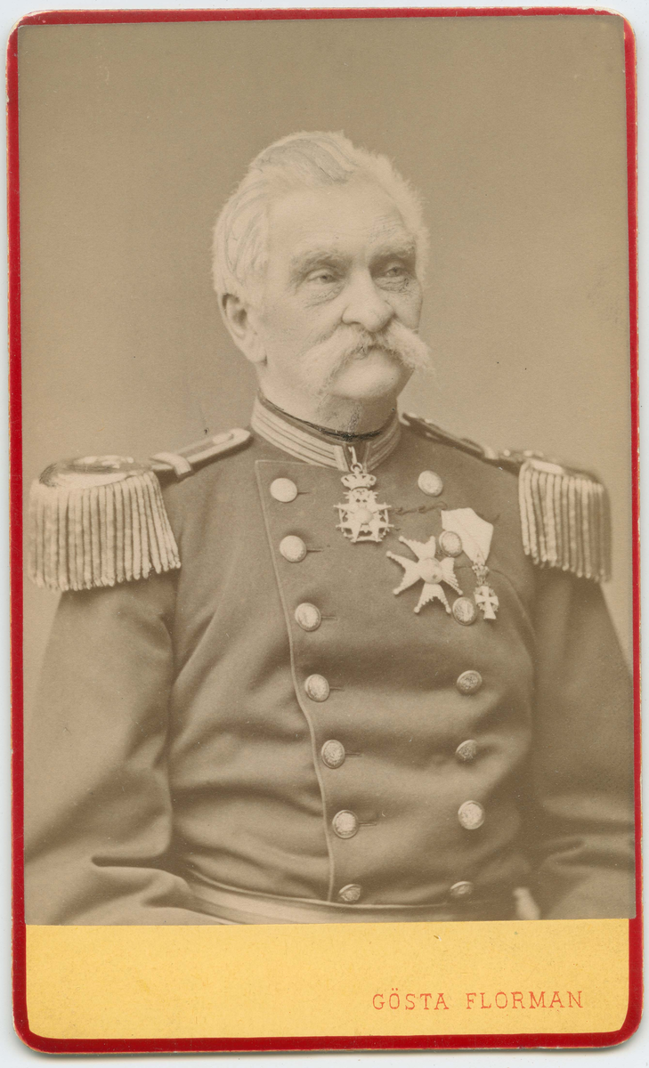 Porträtt på Carl Jakob Munck af Fulkila. Född år 1808 och död 1882. Var en finländsk - svensk riksdagsman, postjänsteman och militär.