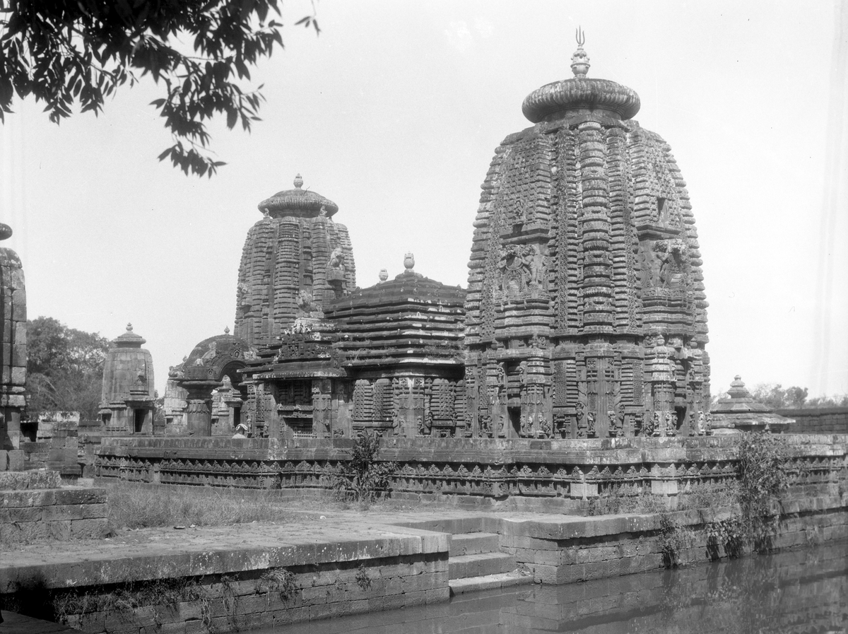 Templet i Bhubaneswar. Fotografi tatt i forbindelse med Elisabeth Meyers reise til India 1932-33.