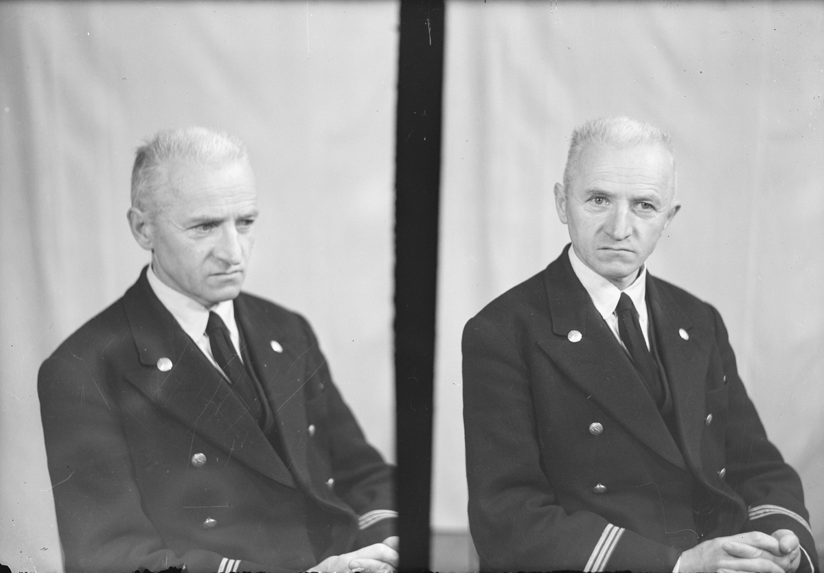 Portrett av mann med uniform