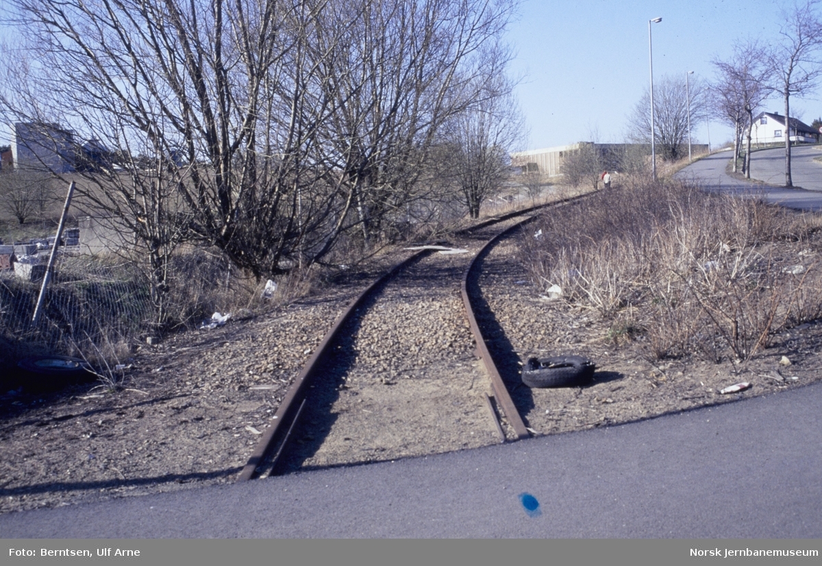Alvim nedlagt sidespor (havnespor) ved Sandesund stasjon