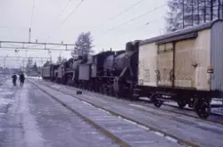 Transport av  damplokomotiver fra Grorud til Krøderbanen, he