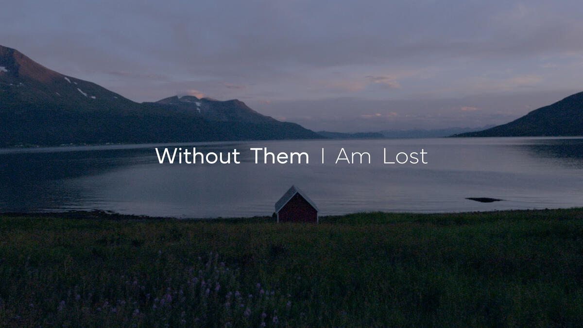 Promoteringsbilde til "Without You I Am Lost", som viser et naust mot et landskap i skumring.