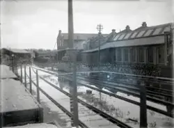 Hamar, Espern, Hamar Jernbaneverksted, Mjøsflommen 1927, jer