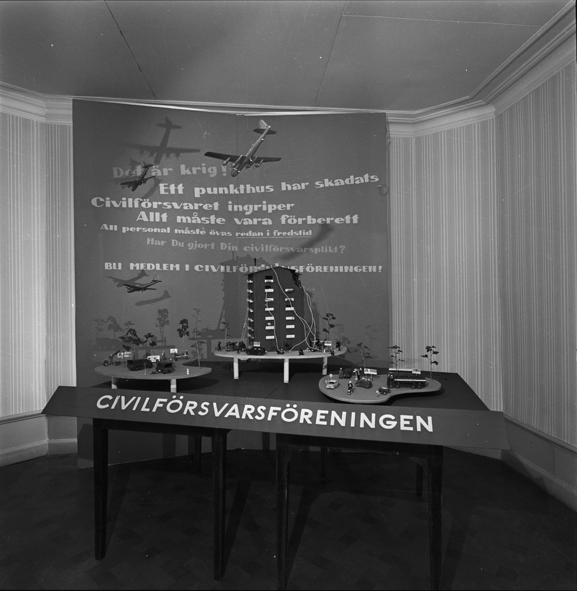 Utställning på Fyrismässan, Uppsala 1956