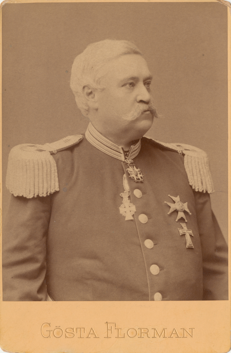 Porträtt av Harald Spens, överste och chef för Andra livgrenadjärregementet.