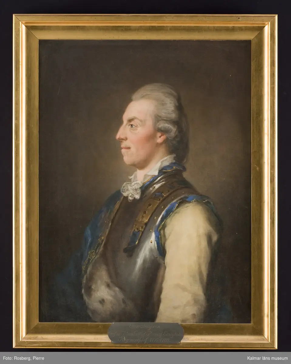 Porträtt av Johan Gustaf Horn af Ekebyholm (1743-1798), överste och chef för Smålands kavalleriregemente 1775-1788.