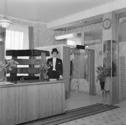 Interiør i nye Wiksén skreddersalong 1957