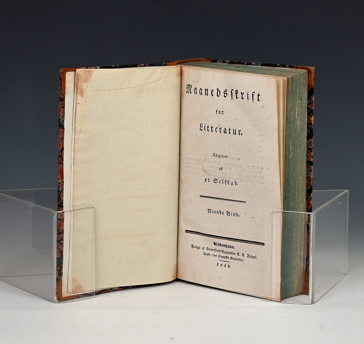Maanedsskrift for litteratur. Niende bind. Kbhv. 1833.