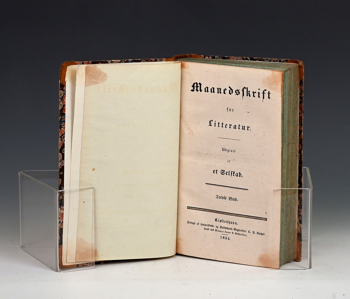Maanedsskrift for litteratur. Tolvte bind. Kbhv. 1834.