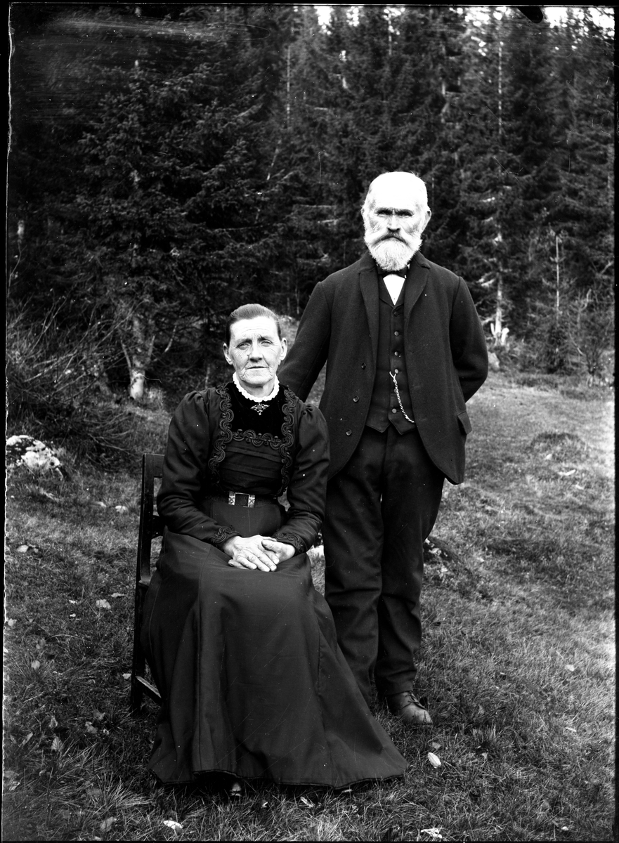 Portrett av Isak (1848) og Martine Romsdalen (1855) . fotograf Ole Romsdalens foreldre.

Martine var Isak Andersens 2. kone, giftet seg i 1903

Fotosamling etter fotograf og skogsarbeider Ole Romsdalen (f. 23.02.1893).