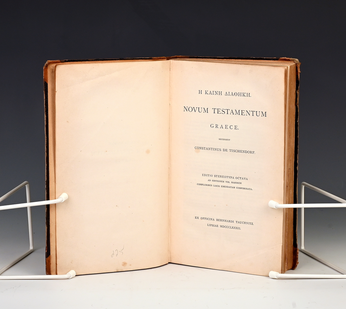 Novum Testamentum, graece recensuit C. d. Tischendorf. Lips. 1882